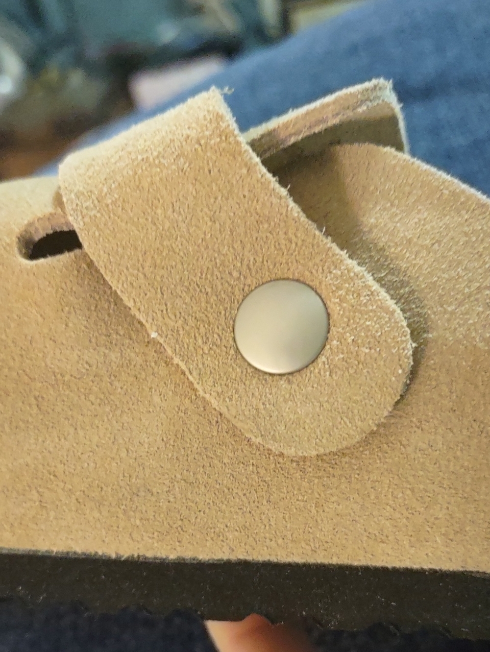 NIB Quince Water-Repellent Suede Clog Mule Pecan Tan Boho Slide Shoes Size 7 - Picture 6 of 8